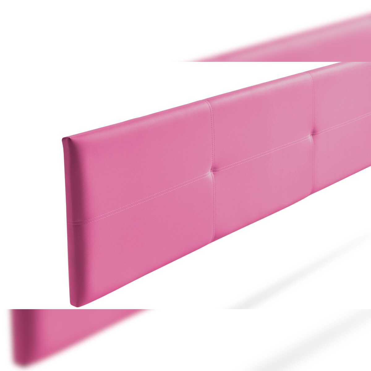 Gepolstertes Kopfteil ALMA Kunstleder 100x50x5 cm - Rosa - Moonia