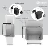 thumbnail of Keden Systema 12L Recyclingbehälter mit Deckel in Weiß