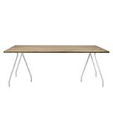 thumbnail of Mesa Caballete 180x80x72cm Blanca en madera maciza de pino acabado vintage estilo industrial