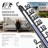 thumbnail of BEARWARE 1x Analoges Thermometer aus Metall, wetterfest Außenwetterstation (Messbereich -40° bis +50° C – klassisches Design)