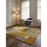 thumbnail of Handgetufteter Wollteppich `Thames Eva` - Geometrisch & Modern. Farbe: Senfgelb, 150x240 cm | Kadima Design