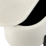 thumbnail of tectake Banc LANJA rembourré, en tissu bouclé et avec espace de rangement - Bouclé crème/ blanc - 405233