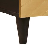 thumbnail of vidaXL Nachttisch Schwarz und Gold 50 x 33 x 60 cm massives Mangoholz