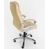 thumbnail of Poltrona regolabile e girevole da Ufficio Presidenziale direzionale ergonomica Modello Silky in ecopelle colore beige