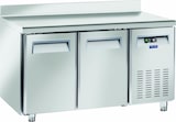 thumbnail of Cool Head Kühltisch, Teig, zwei Türen mit Spritzwand. Automatisches Auftauen. Temperatur +2°C/+8°C.  Maße cm 150x80x85/95h. Cool Head PA2200