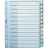 thumbnail of Register A4 12-teilig PP blanko grau Packung mit 10 Stück