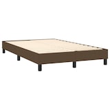 thumbnail of vidaXL Boxspringbett mit Matratze & LED Dunkelbraun 120x190 cm Stoff