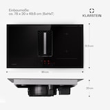 thumbnail of Klarstein AirJet 90 Down Air System Induktionsherd + DownAir-Abzugshaube 754 m³/h A++ Schwarz