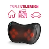 thumbnail of Yoghi – Coussin De Massage Shiatsu – Noir - 8 Têtes – Chauffant – Multiusage – 20w