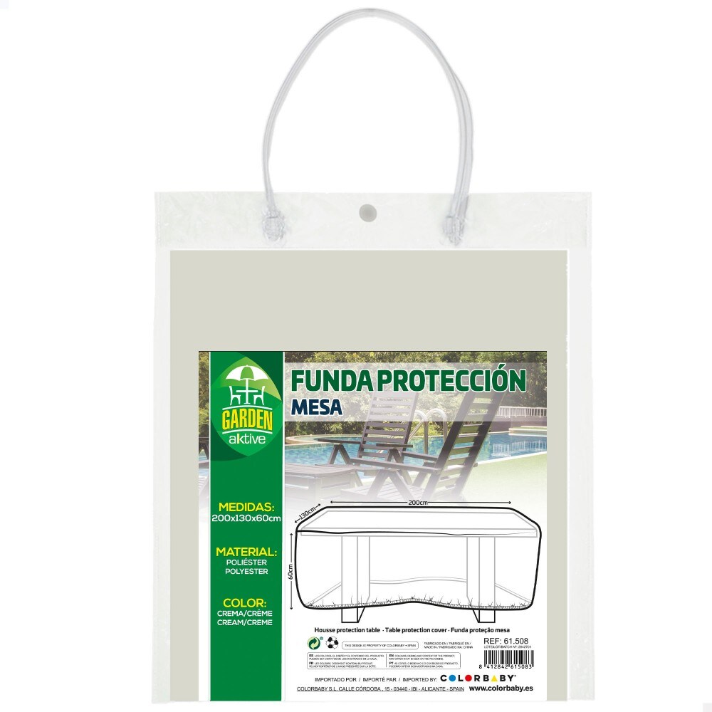 Tampa protetora de mesa 200x130x60 cm Aktive Garden