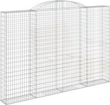thumbnail of vidaXL Gabionen mit Hochbogen 5 Stk. 300x30x200/220cm Verzinktes Eisen
