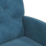 thumbnail of vidaXL Esszimmerstühle mit Rollen 2 pcs Blau 58 x 67 x 97 cm Samt