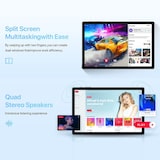 thumbnail of Tablette Tactile 10 Pouces Android 12 8GB 128GB 4G LTE Double SIM Gris Espace YONIS