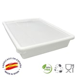 thumbnail of Verpakking 6 resistente voedselveilige bakken met deksel: 15L BPA-vrij (55,3 x 41 x 9,3 cm) - Keukens, horeca, restaurants, viswinkels, catering
