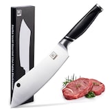 thumbnail of Zayiko NAMI Blockmesser 21 cm Klinge I Scharfes Küchenmesser und Profi Kochmesser aus deutschem Stahl mit ABS Griff und Geschenkbox