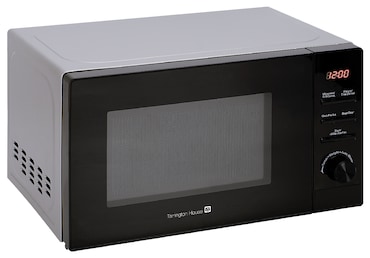 Tarrington House Microonde con grill MWD8820G, acciaio inox/vetro, 44 x 34.6 x 25.9 cm, 20 L, Ø 25.5 cm, timer, 800 W, nero / argento