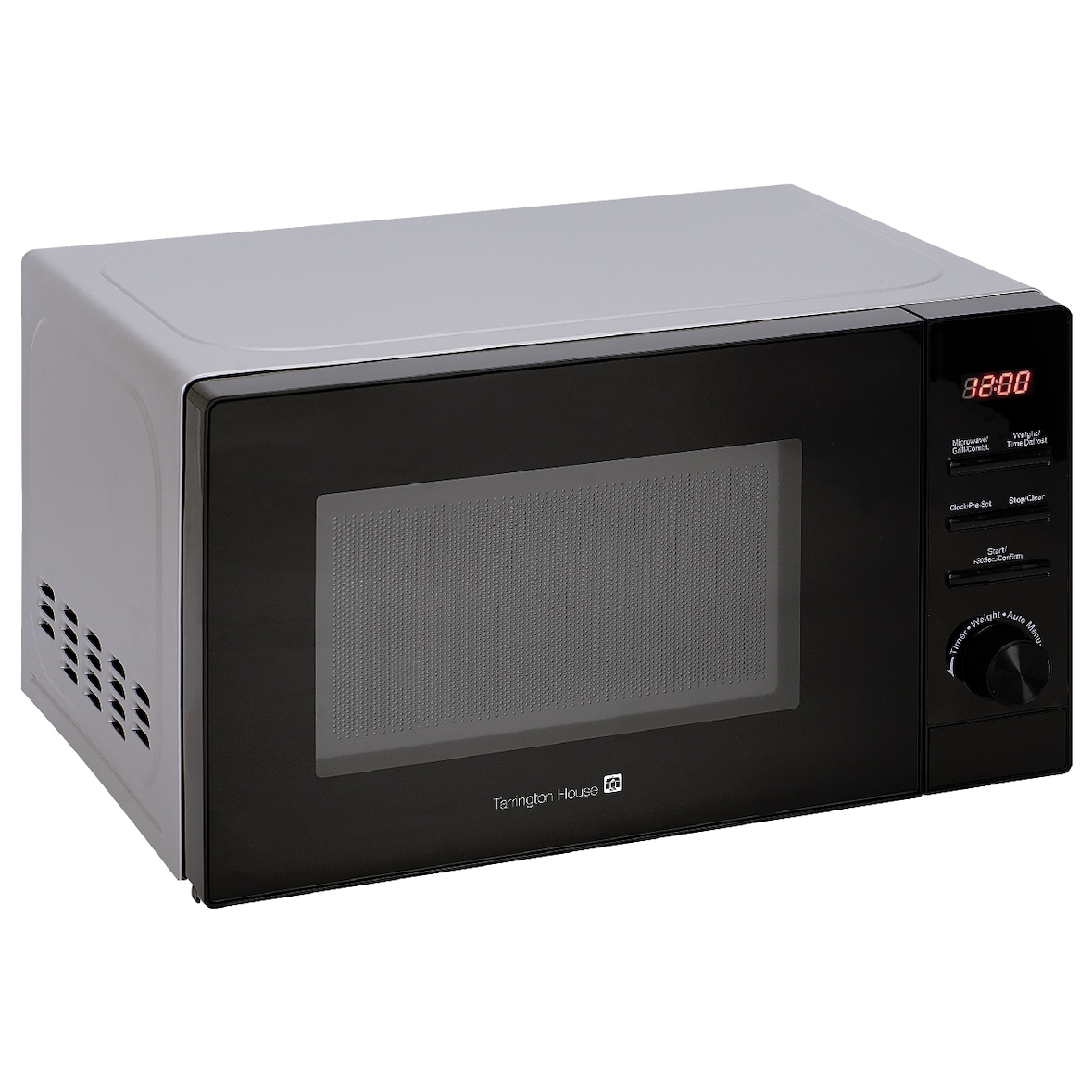 Tarrington House Microonde con grill MWD8820G, acciaio inox/vetro, 44 x 34.6 x 25.9 cm, 20 L, Ø 25.5 cm, timer, 800 W, nero / argento