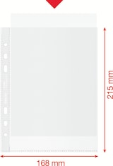 thumbnail of Funda portadocumentos (Caja 100). PP "Piel de naranja" con refuerzo. 70 micras. Esselte Reciclada. DIN A5.
