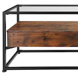 thumbnail of tectake Móvel baixo para TV Maidenhead 121,5x41,5x50,5cm  Madeira industrial escura, rústica - 404692