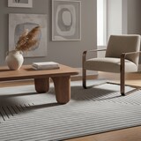 thumbnail of Teppich Balkon Skandinavischer 3D-Design Pflegeleicht Waschbar Strapazierfähig Terrasse Küche Silber 240x340 cm – ENGADIN von Kadima Design