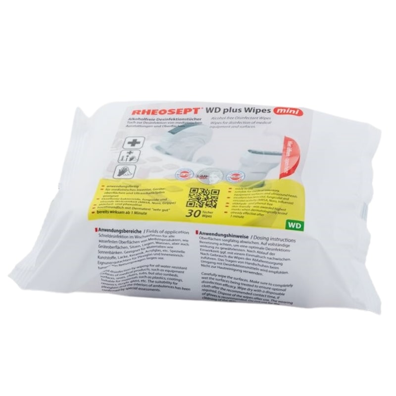 24 Pack x 30 Tücher Rheosept-WD plus Wipes mini 20 x 18 cm