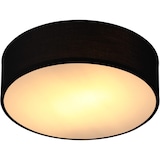 thumbnail of Monzana Deckenlampe Stoff 30 cm Schwarz 1-flammig E27 Deckenleuchte Wohnzimmer Schlafzimmer Stoffdeckenlampe