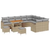 thumbnail of vidaXL Garten-Sofa-Set mit Kissen mit Kissen 12 pcs Beige und Hellgrau