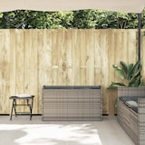 thumbnail of vidaXL Outdoor-Sitzbank mit Stauraum und Kissen Grau 100 cm
