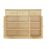thumbnail of 90.50-25 Highboard Kommode Anrichte Kiefer Sideboard natur 3 Schubladen, 3 Türen
