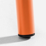 thumbnail of Table de terrasse ronde en acier orange 120 x 72 cm - Oviala