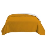 thumbnail of Tagesdecke 170x210 OEKO-TEX - gelb hellgrau Microfaser-Bezug wattiert gesteppt Wende-Design XXL Sofa Couch Bett Bettüberwurf