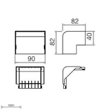 thumbnail of 6 Stk. Unex Außeneck 73272-2