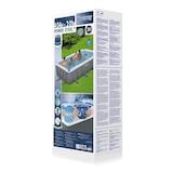 thumbnail of Bestway Piscina fuori terra Power Steel, acciaio / PVC, 4.04 x 2.01 x 1 m, pompa con filtro, effetto mosaico, grigia, rettangolare, 6478 L