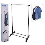 thumbnail of Storage solutions Kledingrek met wielen enkele stang 80x42x(90-165) cm