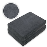 thumbnail of Doppelpack Frottee Spannbettlaken Premium Anthrazit 180 - 200 x 200 cm