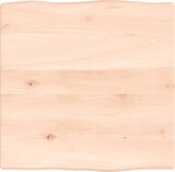 thumbnail of vidaXL Tischplatte 40x40x2 cm Massivholz Eiche Unbehandelt Baumkante