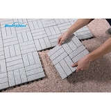 thumbnail of BodenMax Klickfliesen Terrasse grau Gehwegplatten Steinplatten Garten 30x30 cm Fliesen Balkon Klicksystem Wetterfest | Naturstein GRANIT | 8 Stück