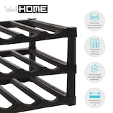 thumbnail of WellHome - Botellero de 3 Capas Apilables de PP en Color Negro para 12 Botellas - 39x30xH25cm