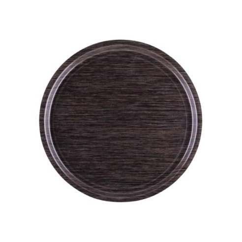Tabuleiro antiderrapante redondo original em wengué | 45(Ø)cm