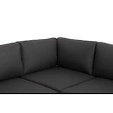 thumbnail of METRO PROFESSIONAL Outdoor Ecklounge 3-tlg., Stahl, 1 Ecksofa, 1 3-Sitzer Sofa, 1 Couchtisch, holzoptik, anthrazit