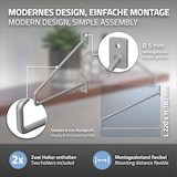 thumbnail of 2er Set Regalhalter Regalwinkel Regalträger Wandkonsole Konsole Metall Halter Silber