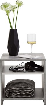 thumbnail of FMD Couchtisch mit Ablage Betongrau und Weiß