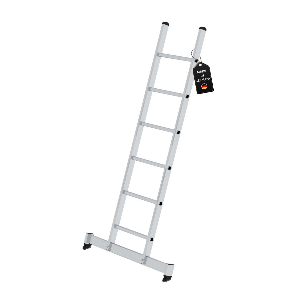 PROREGAL Sprossen-Anlegeleiter mit nivello®-Traverse 6 Sprossen