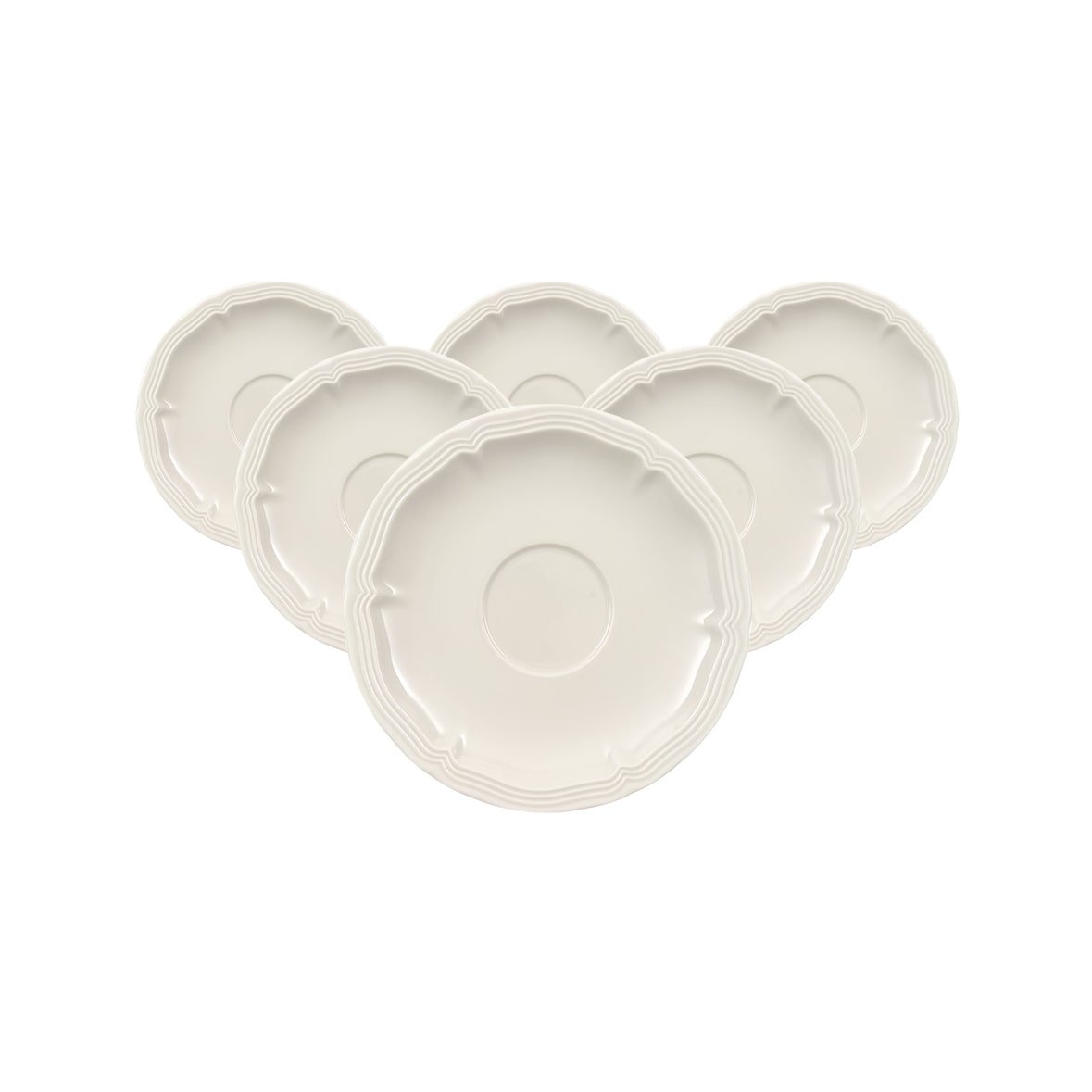 Villeroy & Boch Manoir Espressountertasse ø 12,2 cm 6er Set