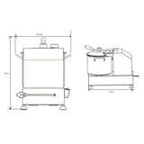 thumbnail of GastroHero Cutter ECO 6 Liter – leistungsstarker Edelstahl-Kutter für professionelles Schneiden & Zerkleinern