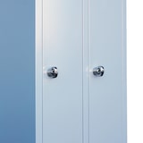 thumbnail of 3er Spind, Spindschrank, Kleiderspind 3 Abteile, 1800 x 900 x 500 mm, lichtgrau X-510130