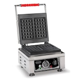 thumbnail of Waffeleisen für belgische Waffeln, 2.200 Watt, Brüssel, Profi Line, Waffelautomat, Waffelbäcker, Edelstahl, 2 Stück Waffeln