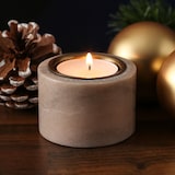 thumbnail of Teelichthalter Marmor Kerzenständer f. Teelichter o. LED Teelichter H: 4cm rosa