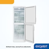 thumbnail of Exquisit Glastürkühlschrank GKS350-2-GT-280D weiss | 320 l Nutzinhalt | Weiß