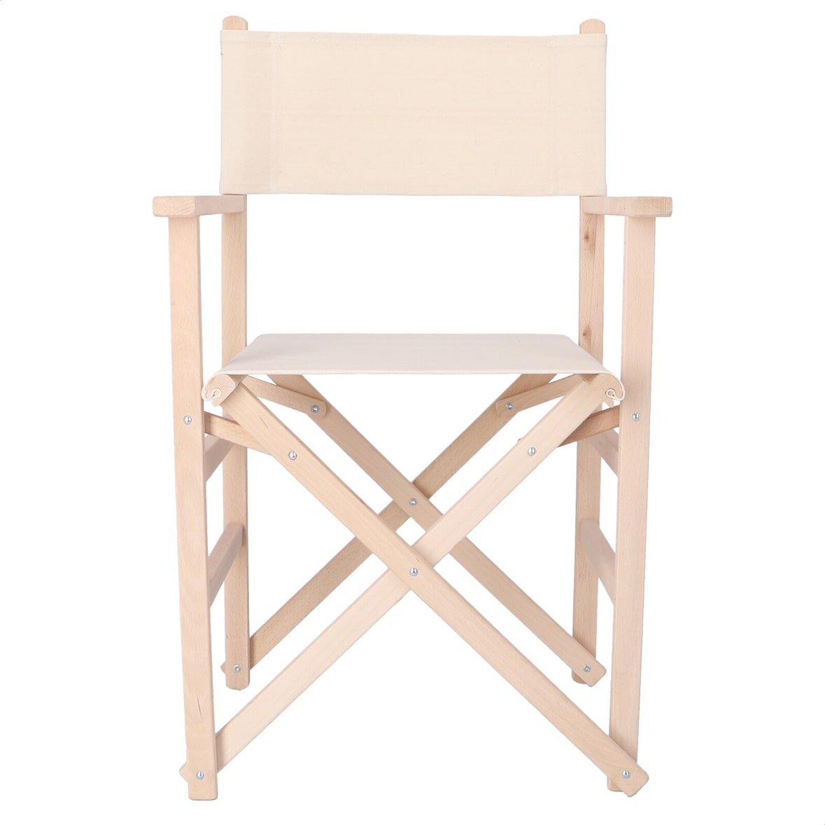 Aranaz Sillón director sin barniz lona cruda